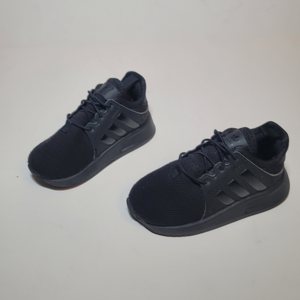 Adidas Kids Black Sneakers,  size 6c